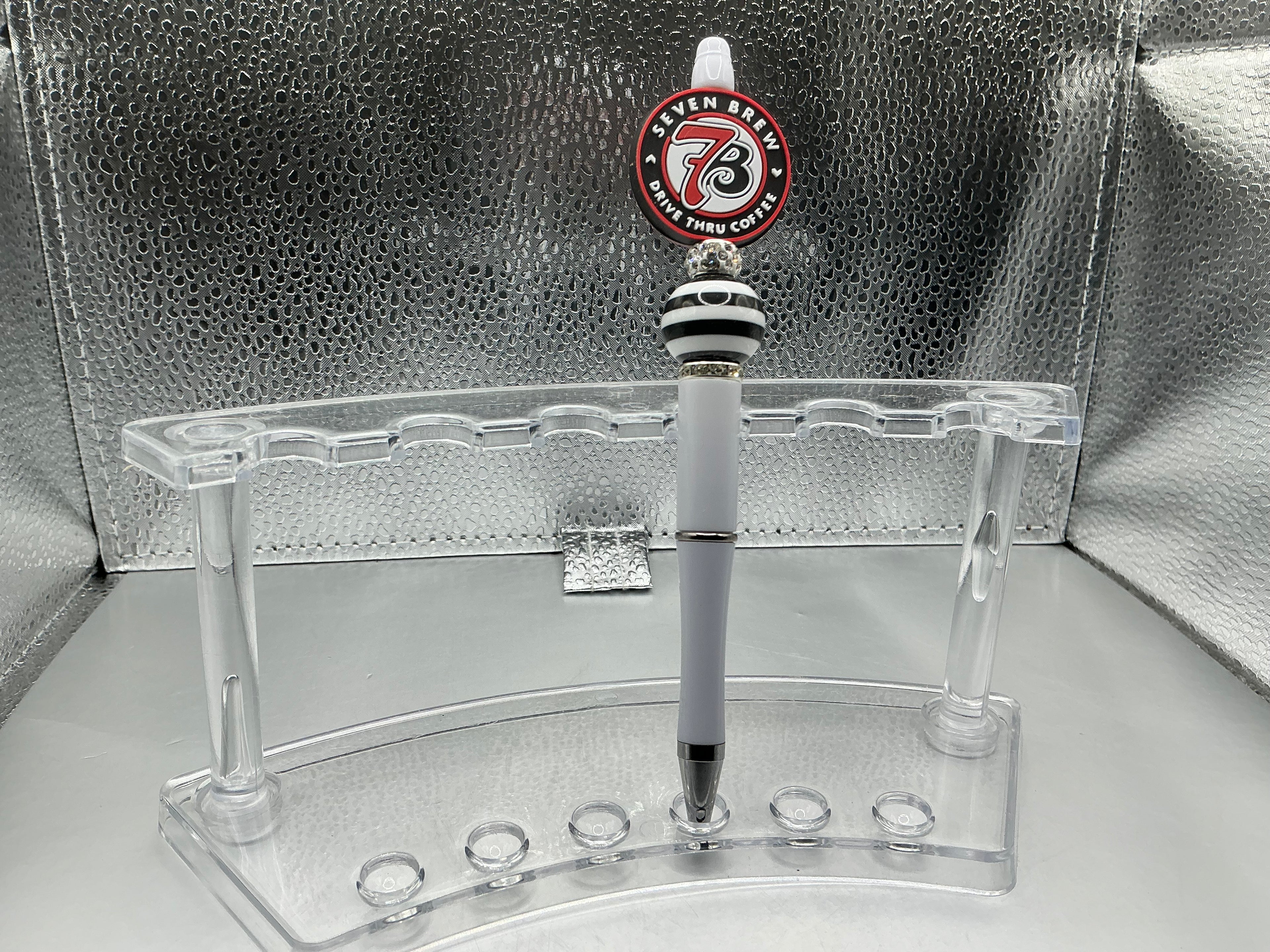 White 7brew pen (black ink)