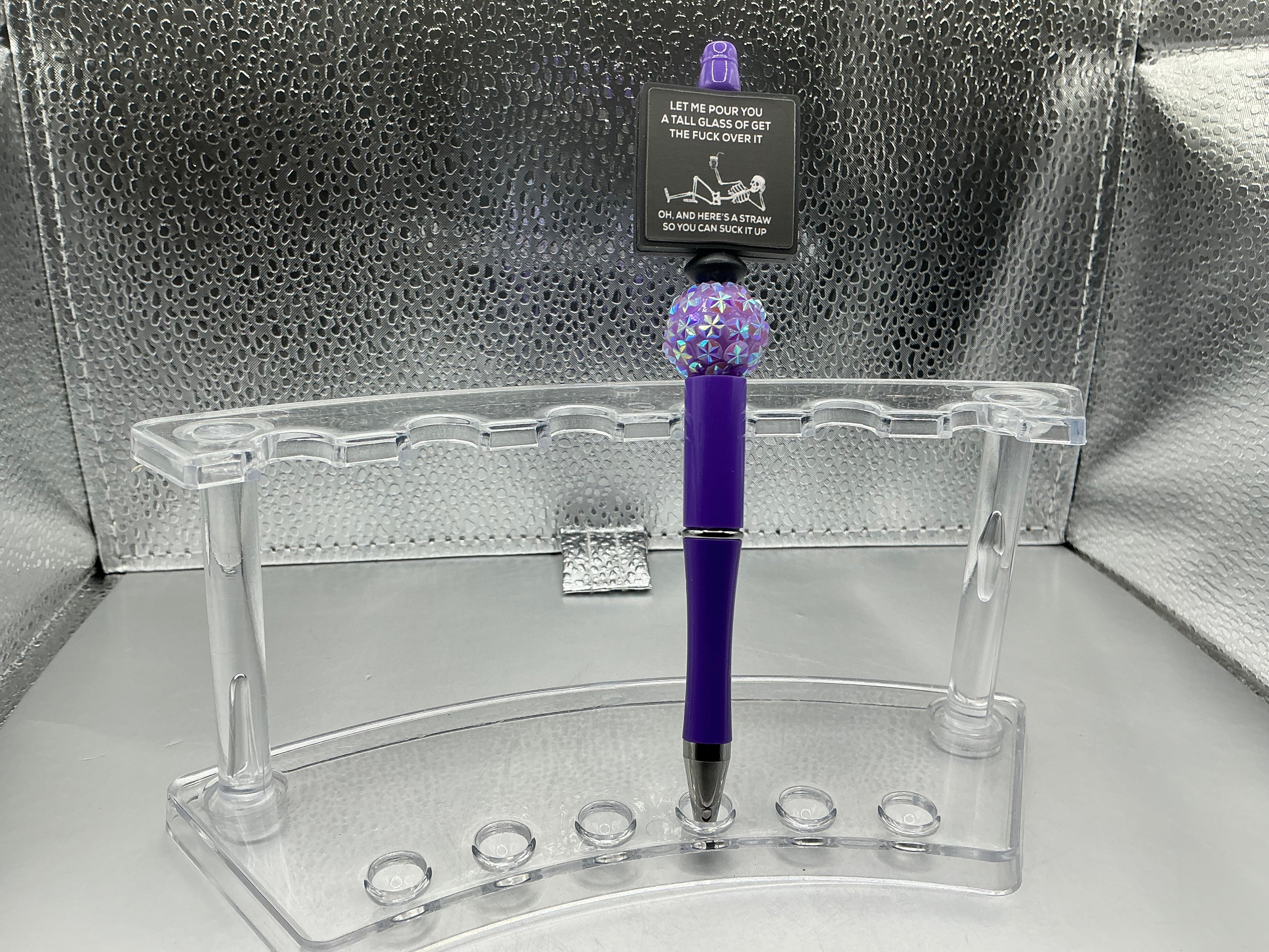 Let me pour you a tall glass of get the fuck over it oh and here’s a straw so you can suck it up pen (black ink)