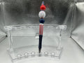 Red, white, and blue balls pen (black ink)