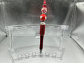 Hearts and red balls pen (black ink)