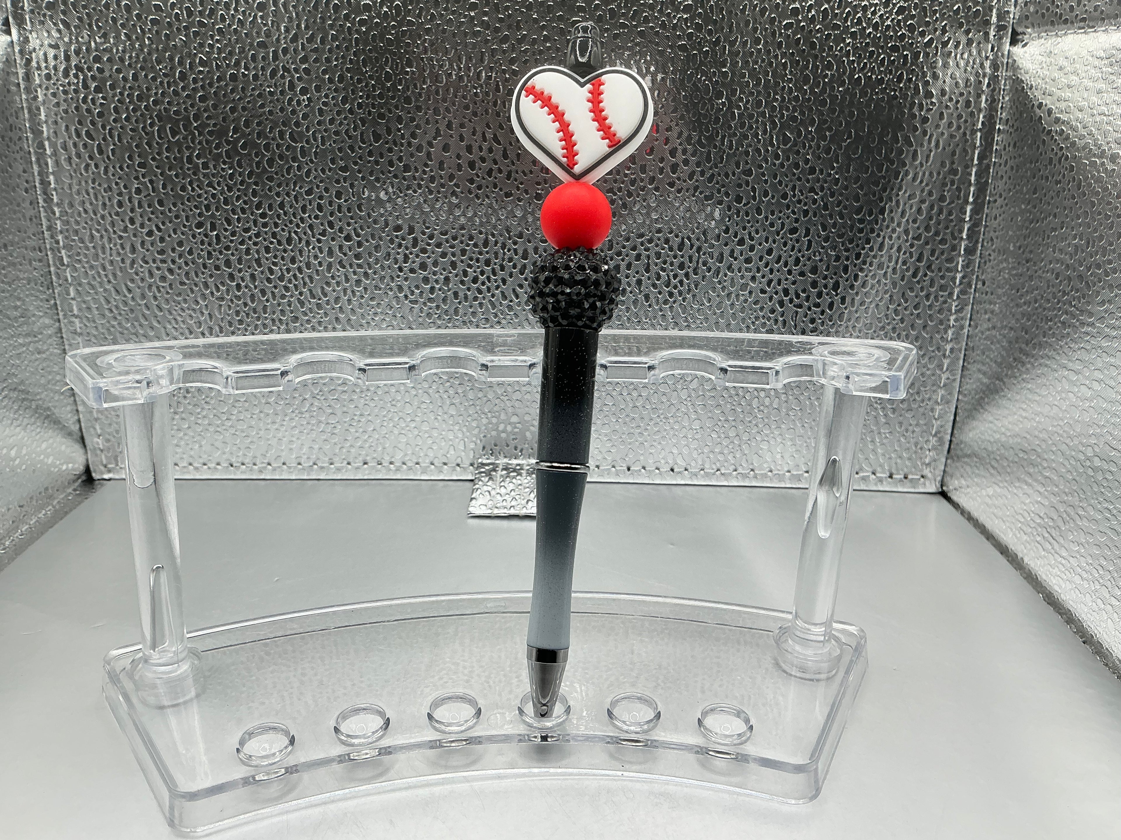 Heart baseball pen (black ink)