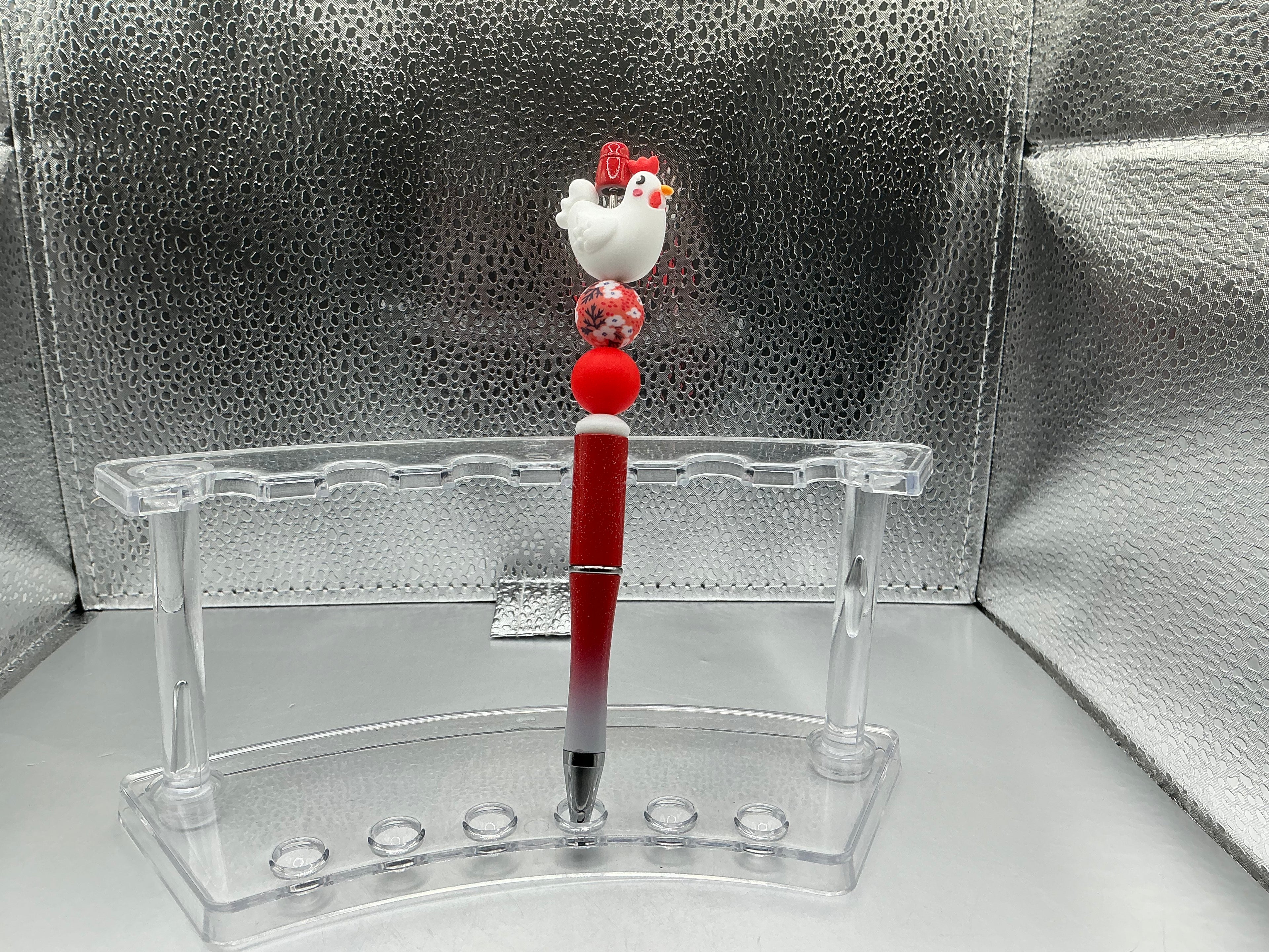 White chicken pen (black ink)