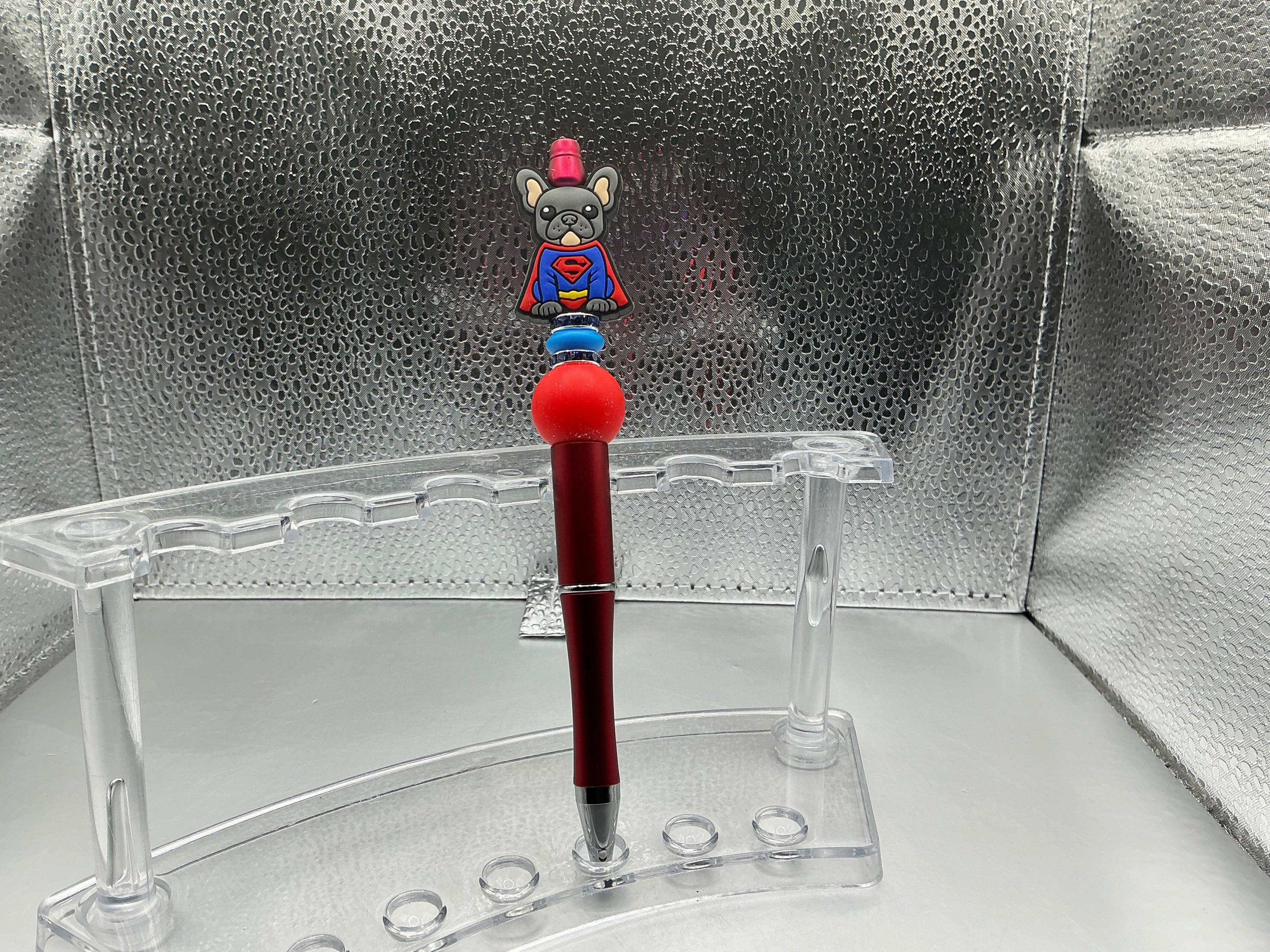 Frenchie Superman pen (black ink)