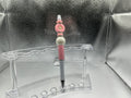 Pink flower pen (black ink)