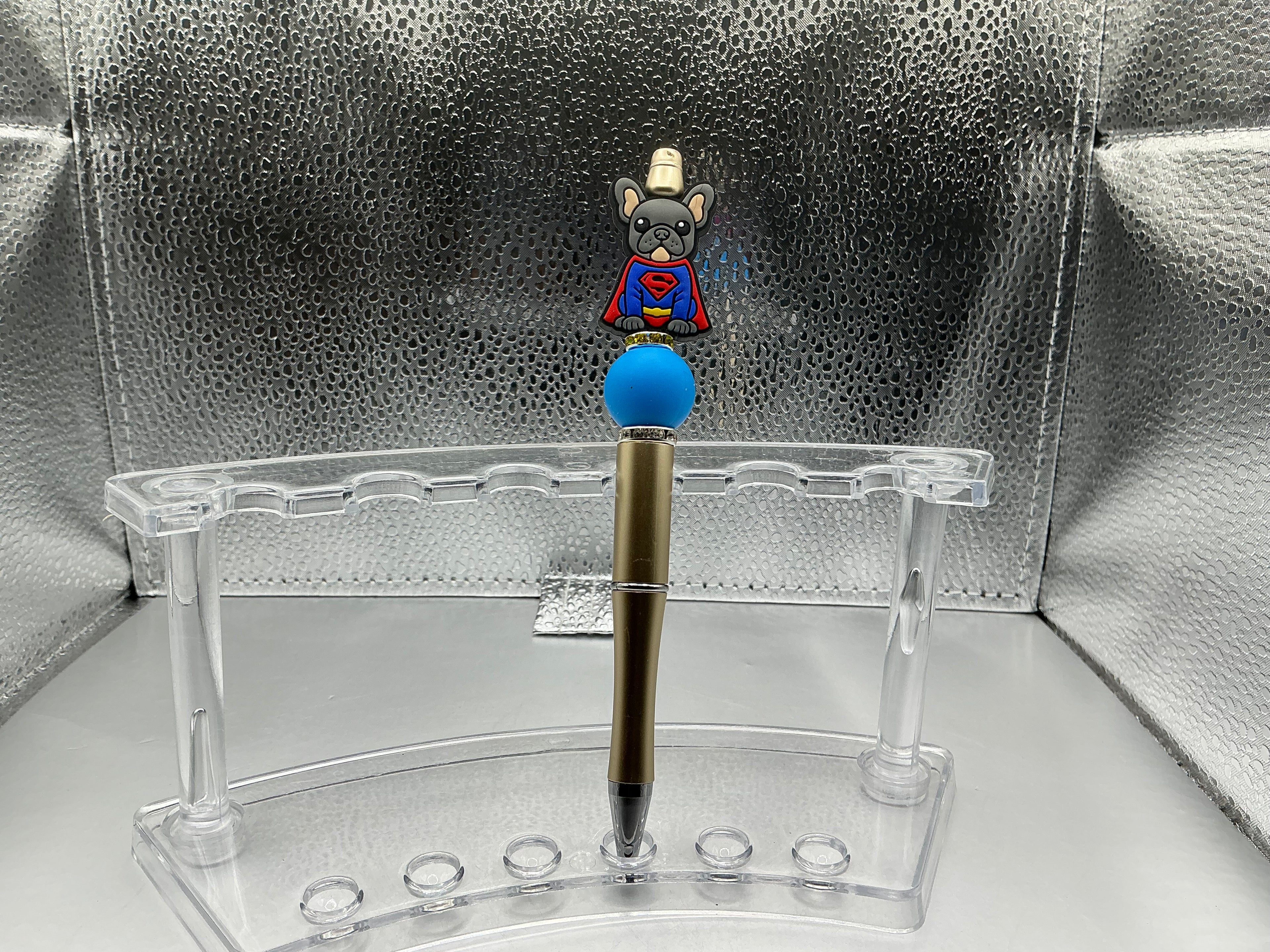 Frenchie Superman pen (black ink)