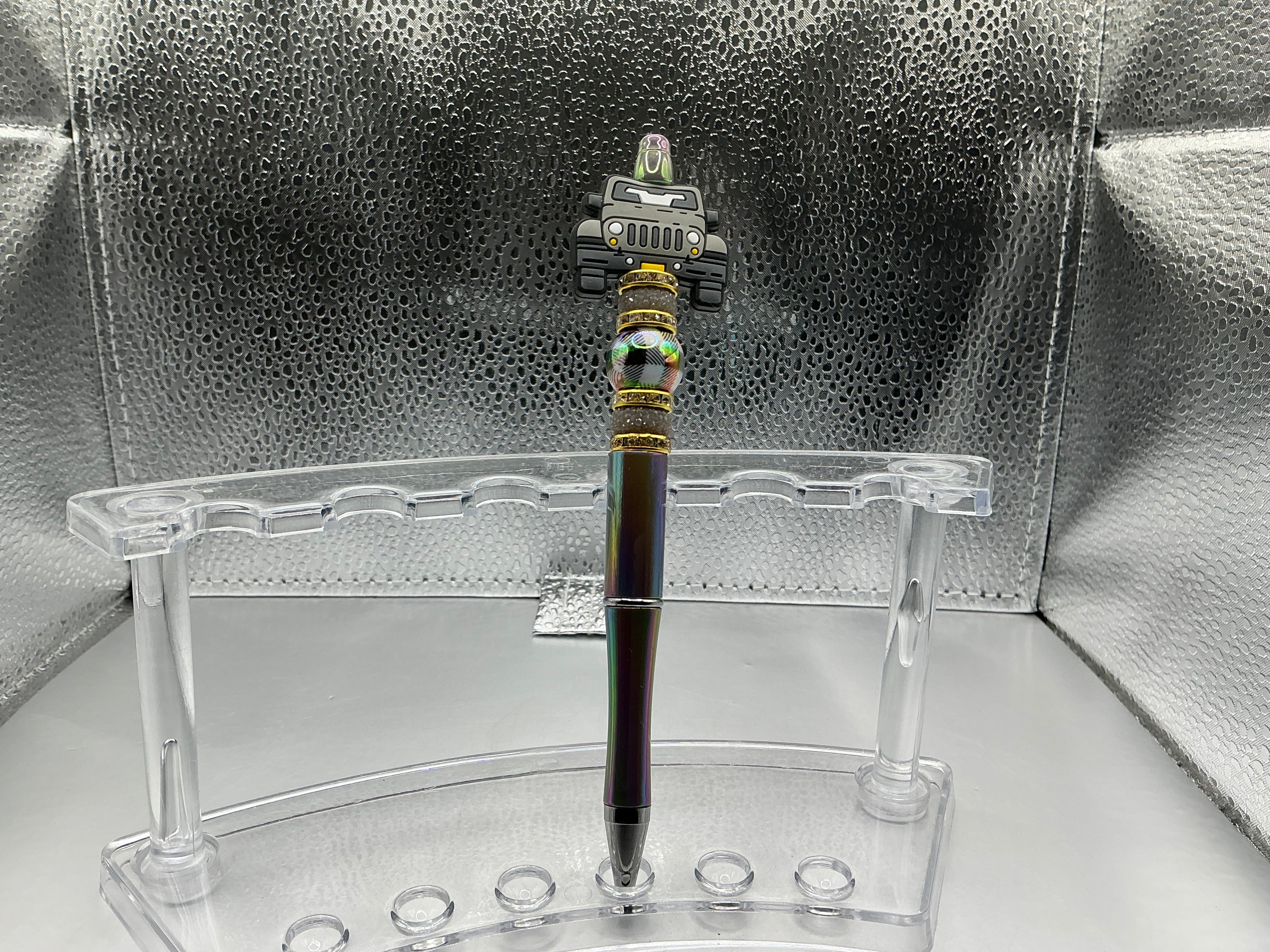 Gray jeep pen (black ink)