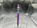 Purple and blue balls pen (black ink)