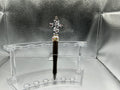 Black and brown cow print faith cross pen (black ink)
