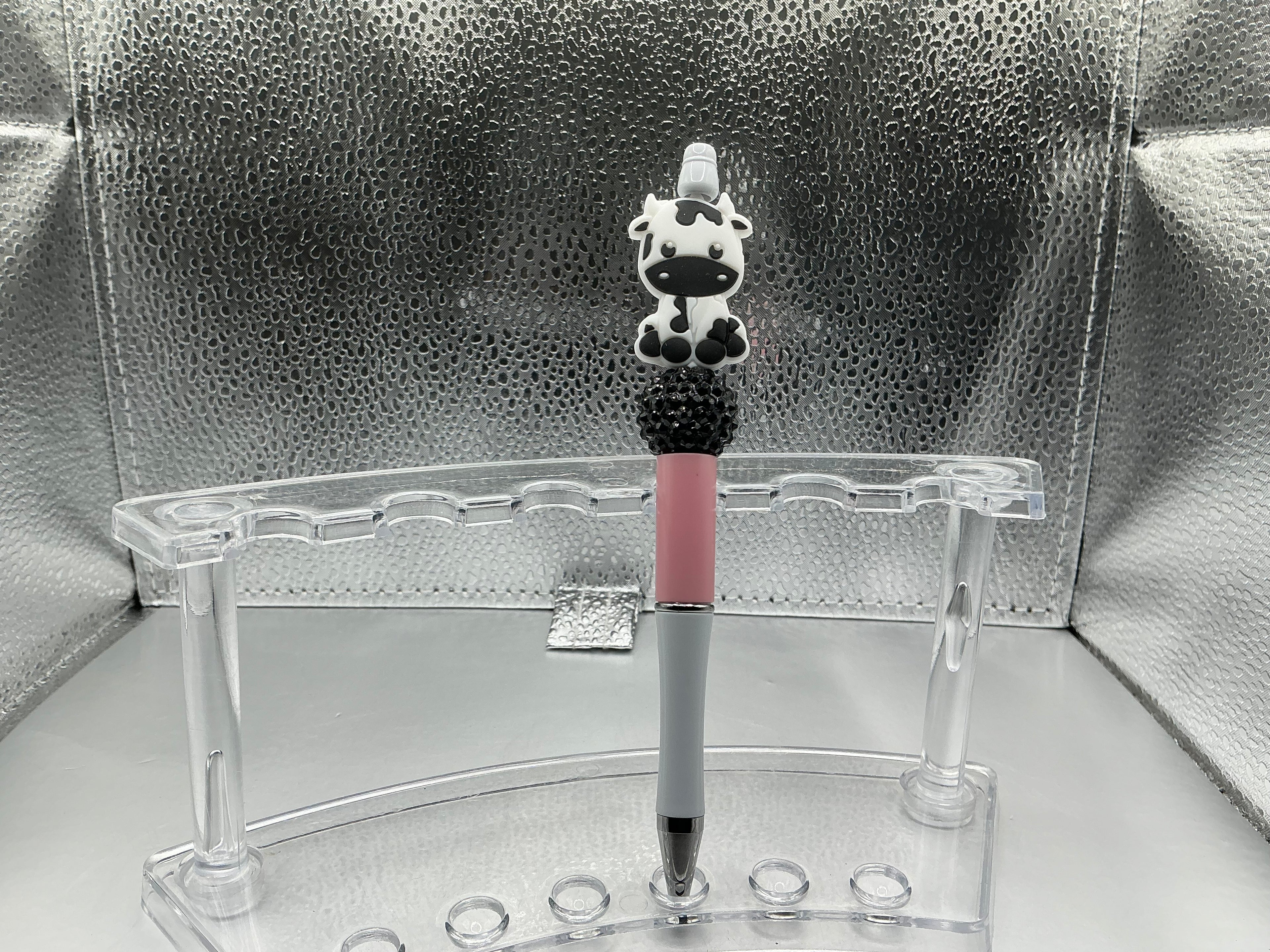 Black and white cow pen (black ink)