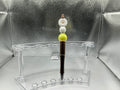 White flower pen (black ink)