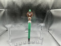 Cheetah print cow skull pen (black ink)
