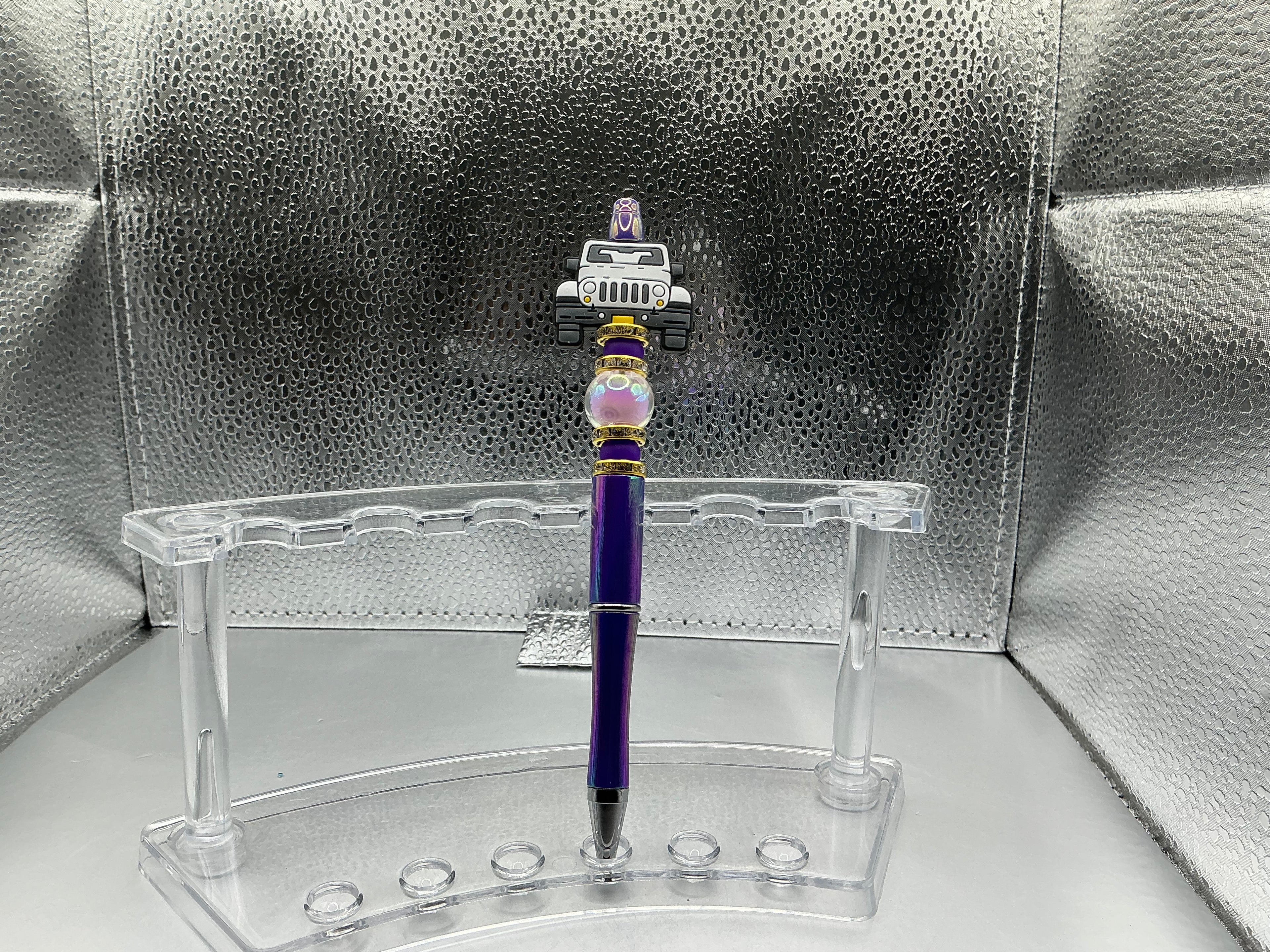 White jeep pen (black ink)