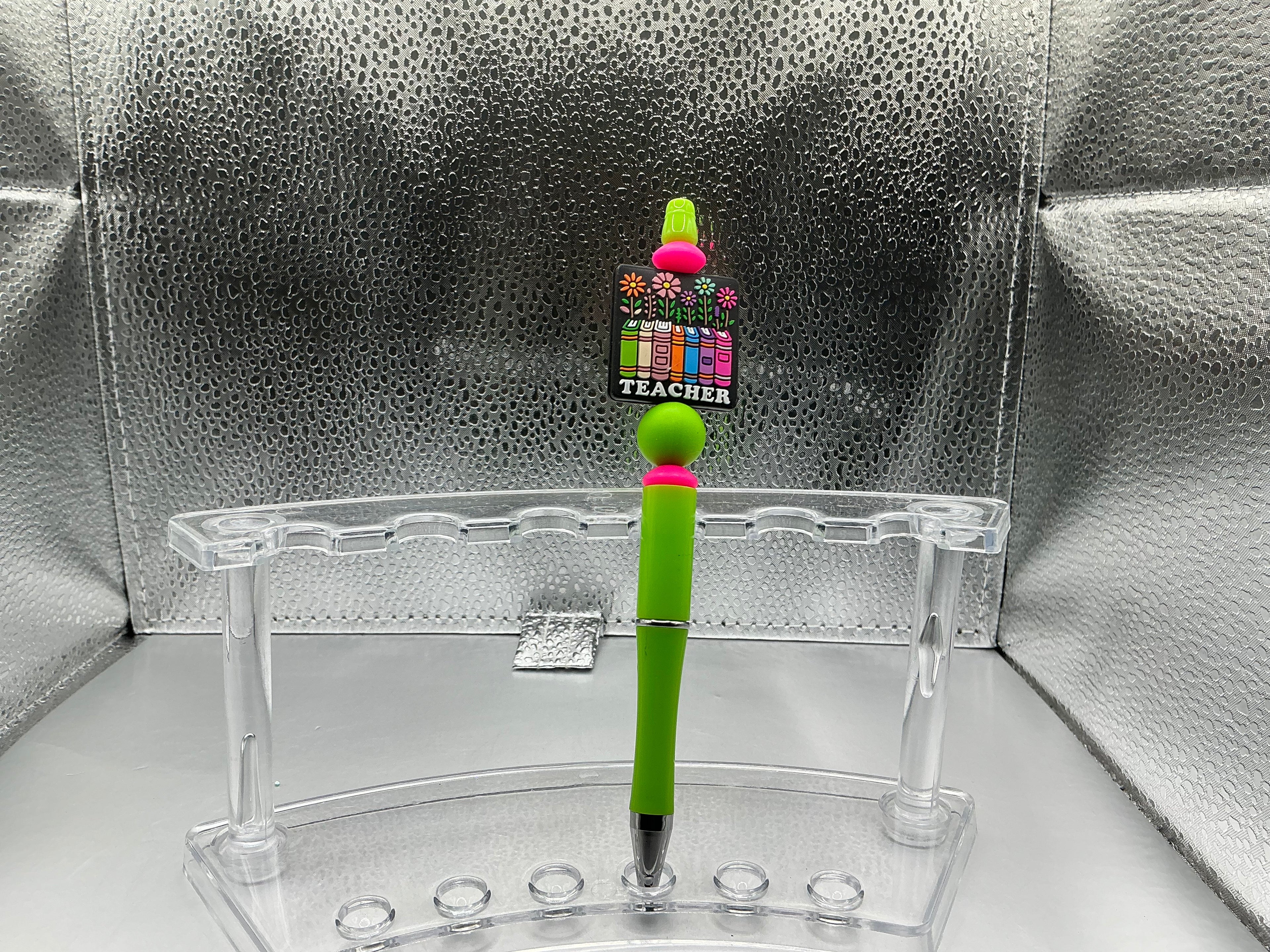 Flower teacher pen (black ink