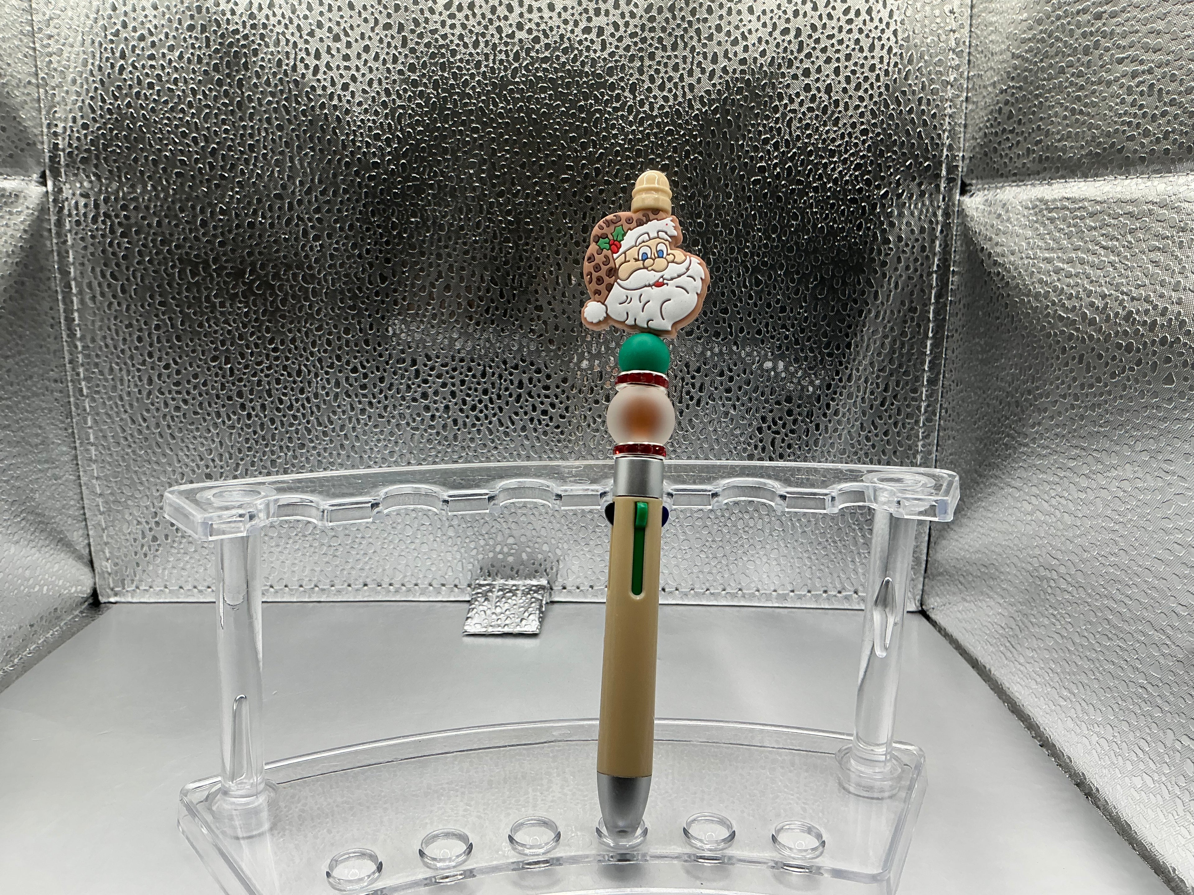 Cheetah hat Santa Claus pen (multi color ink)
