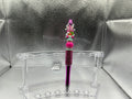 Pink Easter bunny gnome pen (black ink)