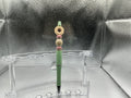 Cream flower pen (black ink)