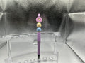 Purple flower pen (black ink)