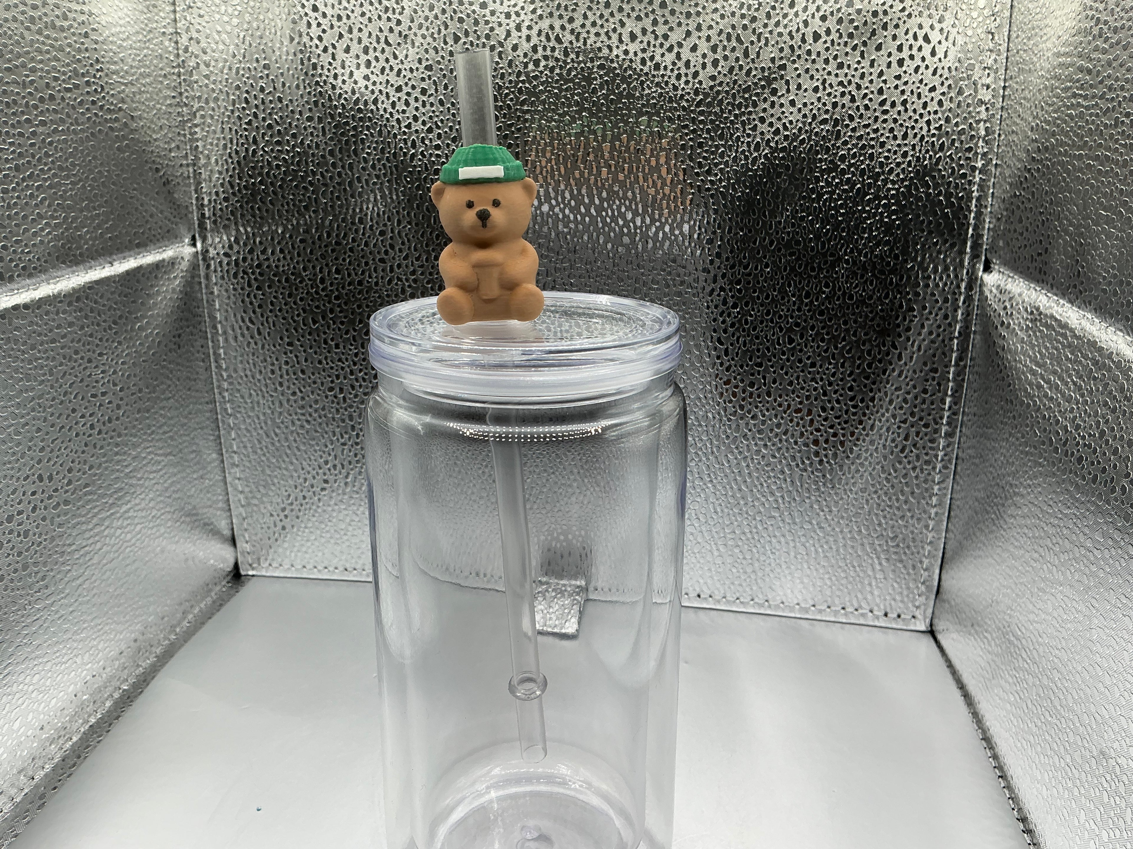 Starbucks bear straw topper