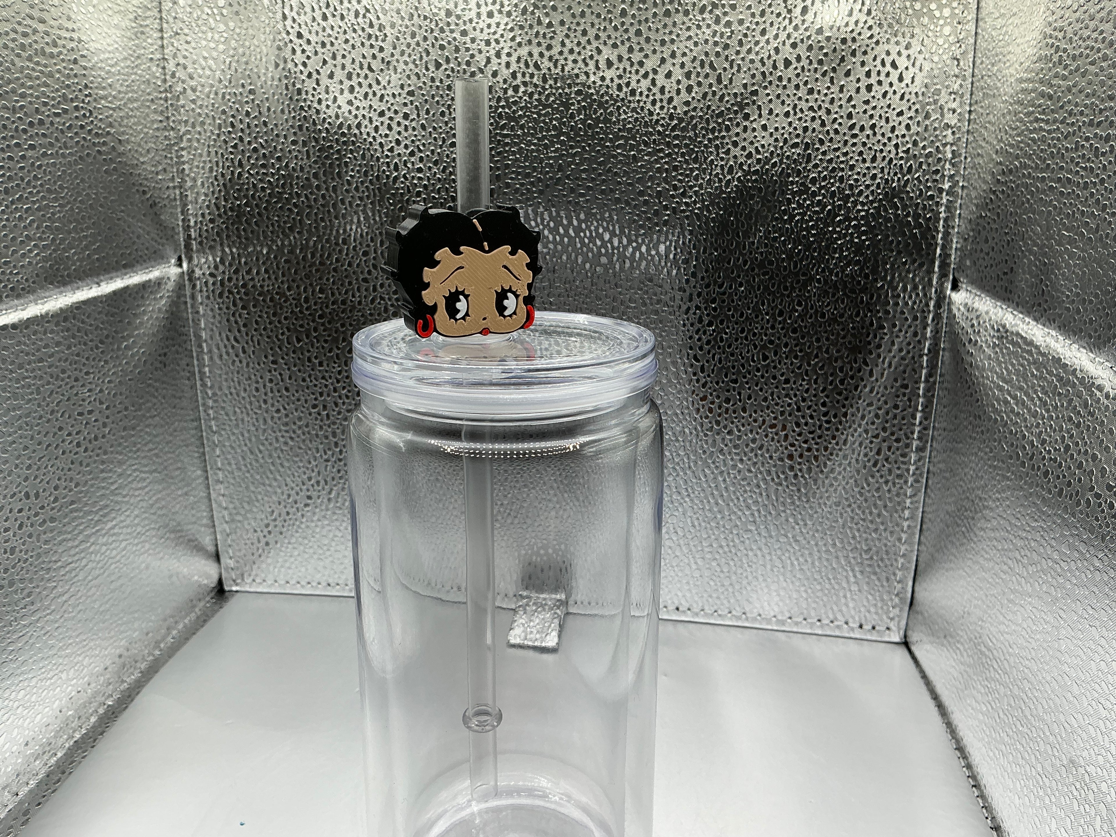 Betty Boop straw topper