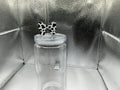 Cow print bow straw topper