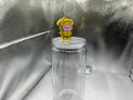 Pig with a rain coat and umbrella straw topper