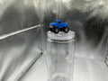 Blue monster truck straw topper