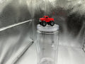 Red monster truck straw topper