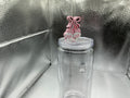 Skull cherry straw topper
