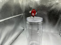 Red M&M straw topper