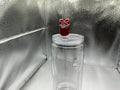 Dr.Pepper with a pink ribbon straw topper