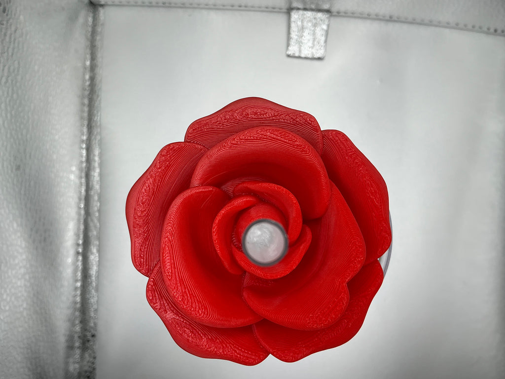 Light red rose lid topper