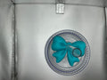 Teal Bow Tumbler topper