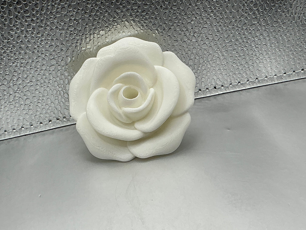 White rose lid topper