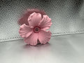 Light pink hibiscus lid topper