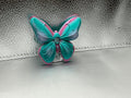 Teal butterfly lid topper