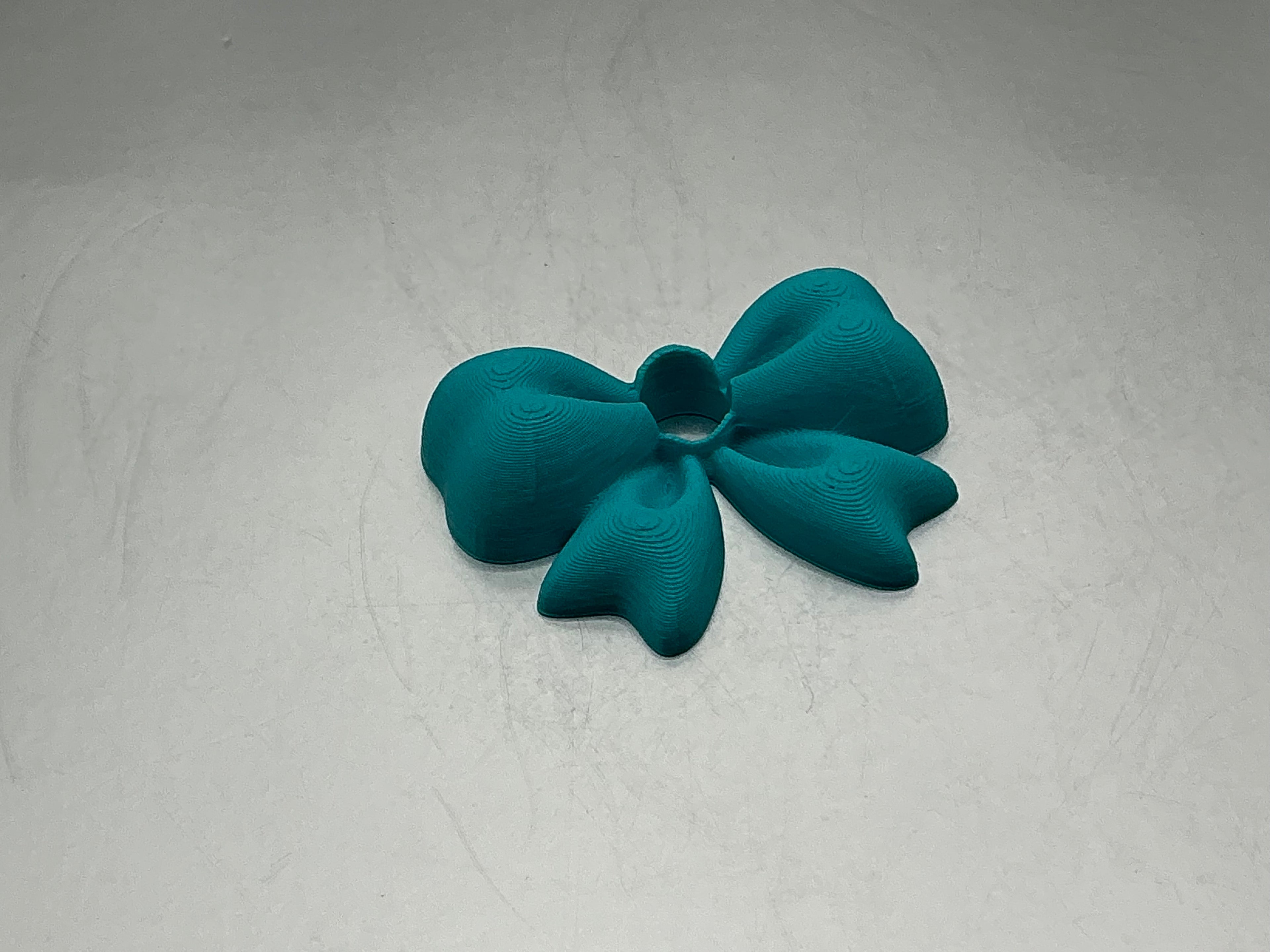 Teal Bow Tumbler topper
