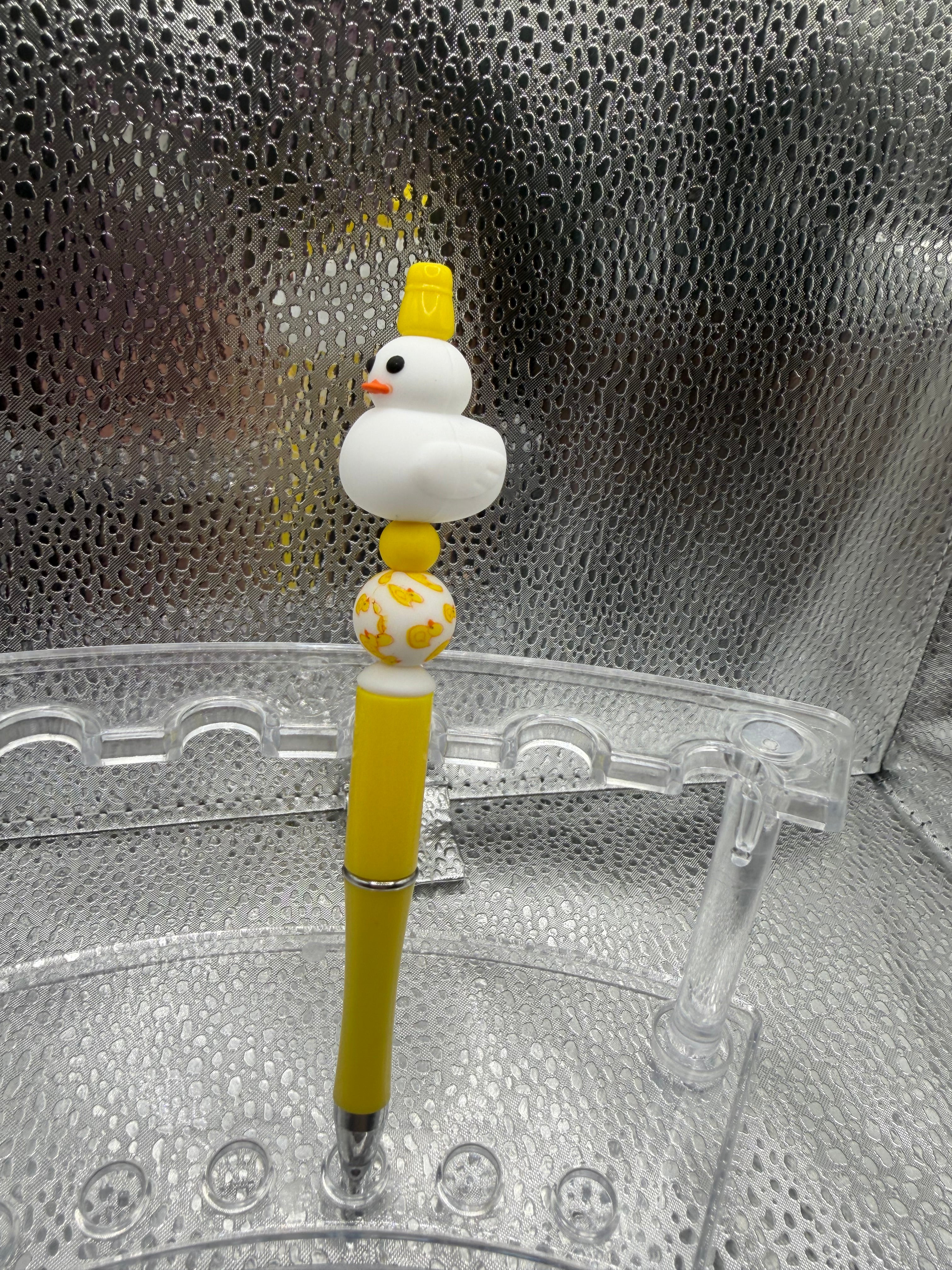 White duck pen (black ink)