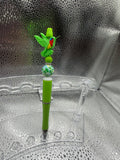 Green humming bird pen (black ink)