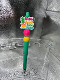 resting beach face pen (black ink)