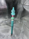 Blue jellyfish pen (black ink)