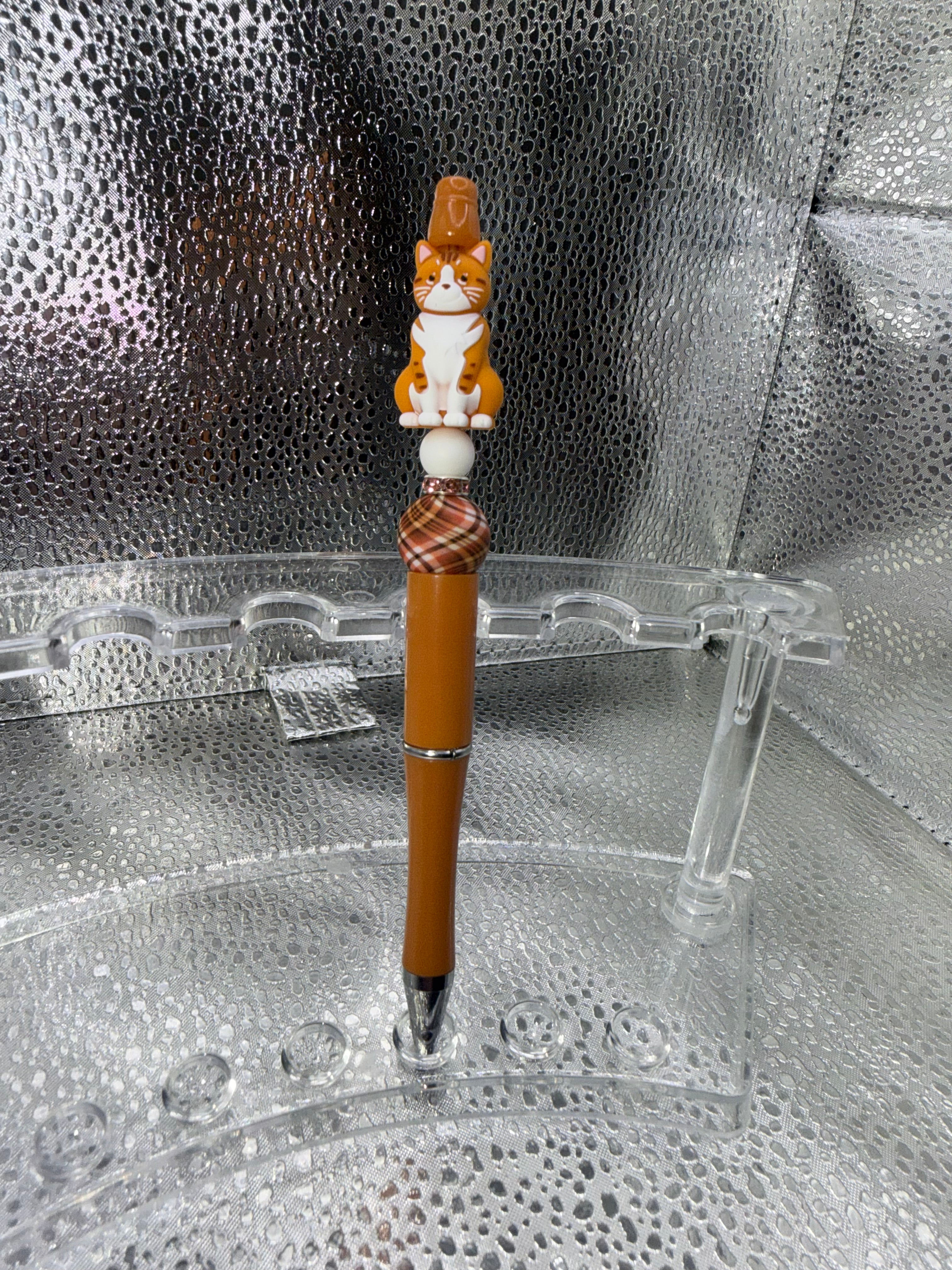 Orange cat pen (black ink)