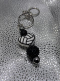 Heart volleyball keychain